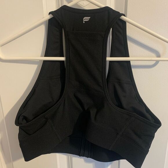 Fabletics Large Sports Bra Phone Pocket Black - Picture 4 of 6